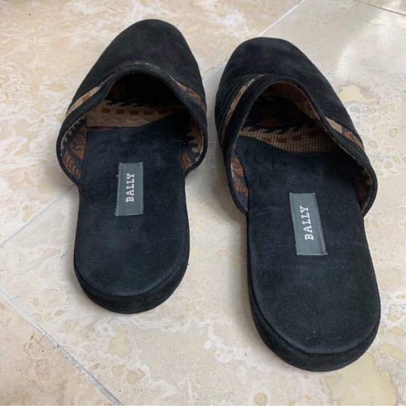 BALLY slip ons slippers suede leather US 8 - Picture 4 of 8